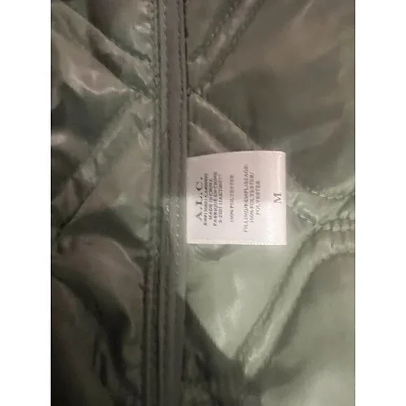 New With Tags $495 A.L.C. Emory Jacket Army Green Medium - Picture 12 of 13